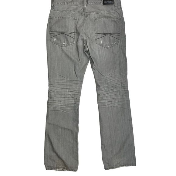 Express Jeans Mens Slim Low Rise Boot Cut 36x34 - Picture 7 of 12